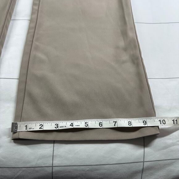 Abercrombie & Fitch Pants Womens 30 Long Tan Tailored Trouser High Rise Wide Leg - Picture 12 of 12
